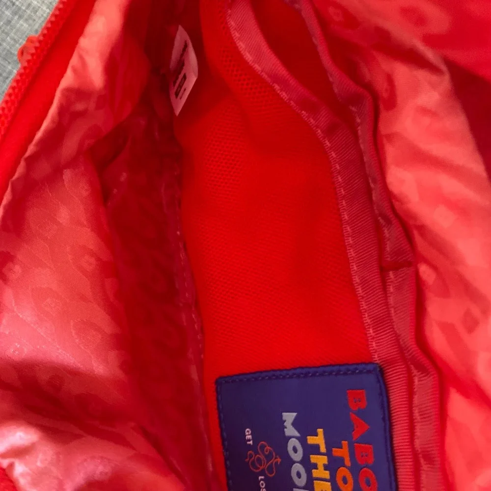Baboon To The Moon Red Cordura Nylon Fanny Pack Cross Body Adjustable Strap - Picture 5 of 9